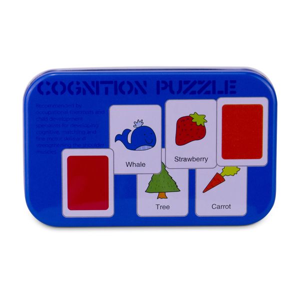 Cognition Puzzle - Matching Education Cards - Tin Box