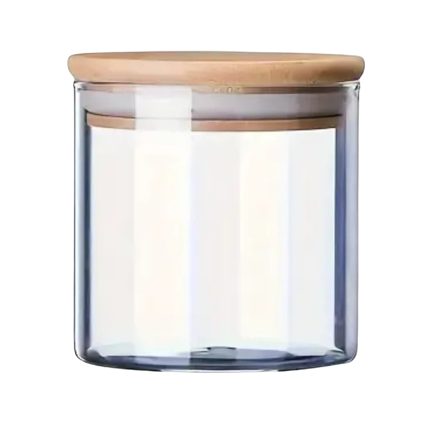 Crystal Nest Jar with Bamboo Lid - 550ml