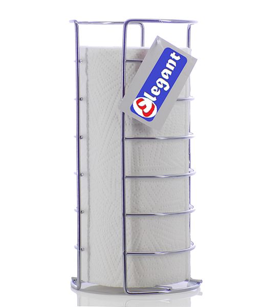 Elegant Silver Paper Towel Holder Steel Wired + Jumbo Paper towel - Combo