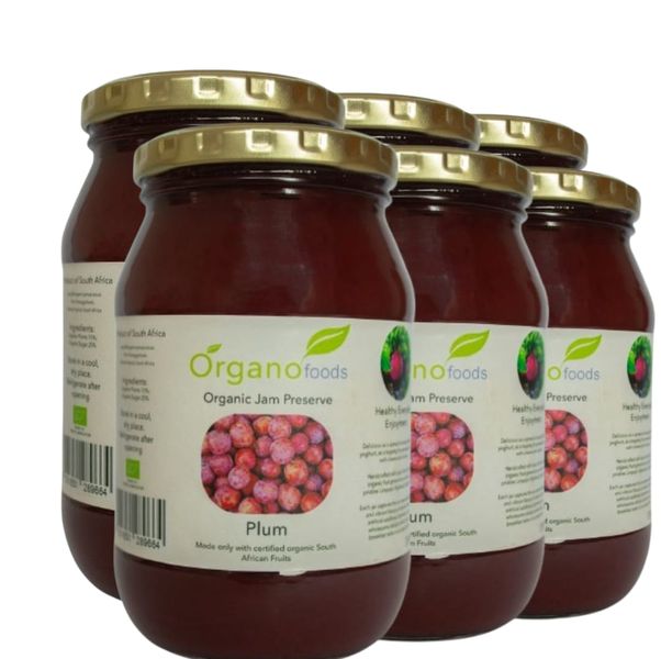 Organic Plum jam 6 x 375ml