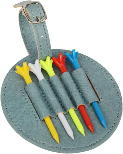 Portable Waterproof Golf Tee Pouch Bag - PU Leather Holder