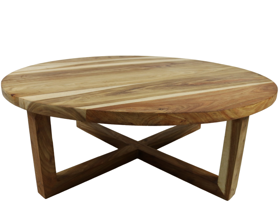 Solid Kiaat Hard Wood Round Coffee Table KCT001 | Shop Today. Get it ...