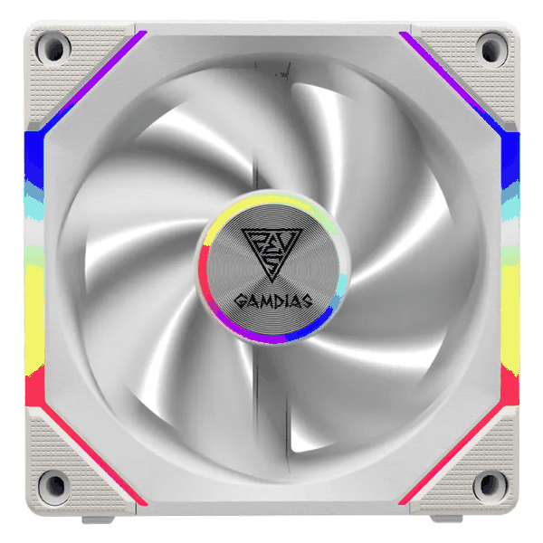Gamdias AEOLUS P2-1201 White Case Fan High Performance Cooling Solution