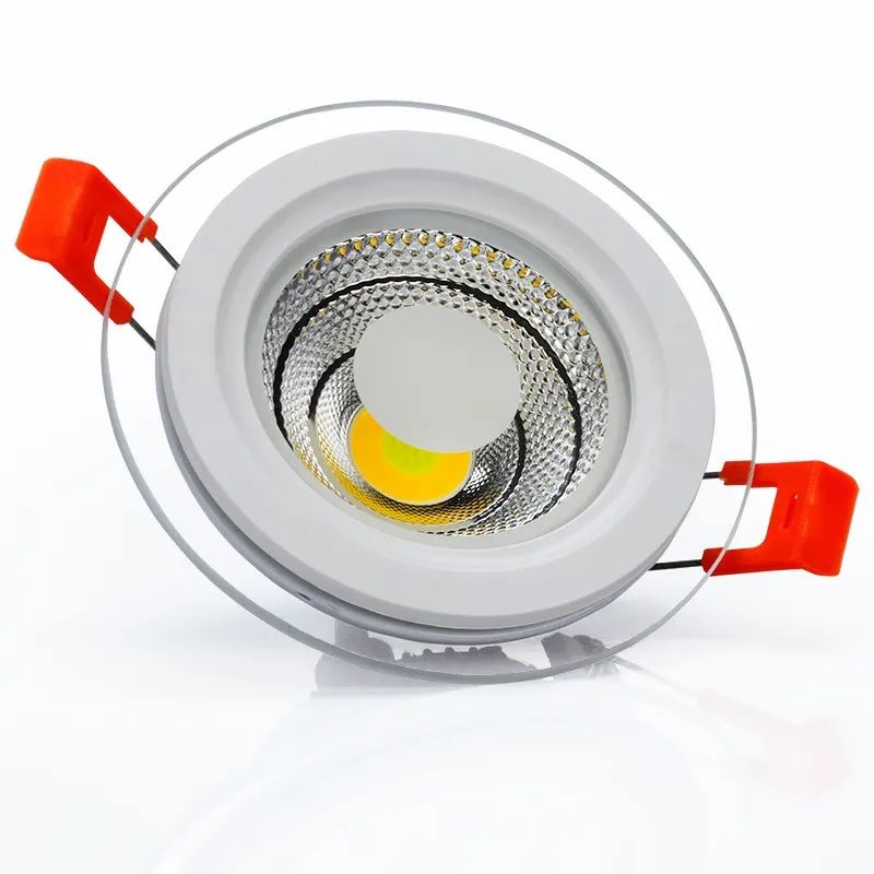 Modern 12W Glass COB Color Changed Downlight White/Blue