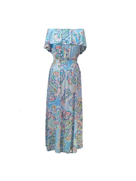 Paisley Bardot Maxi Dress