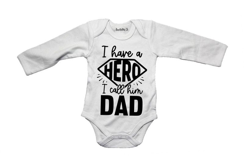 I Call Him DAD - Long Sleeve - Baby Grow