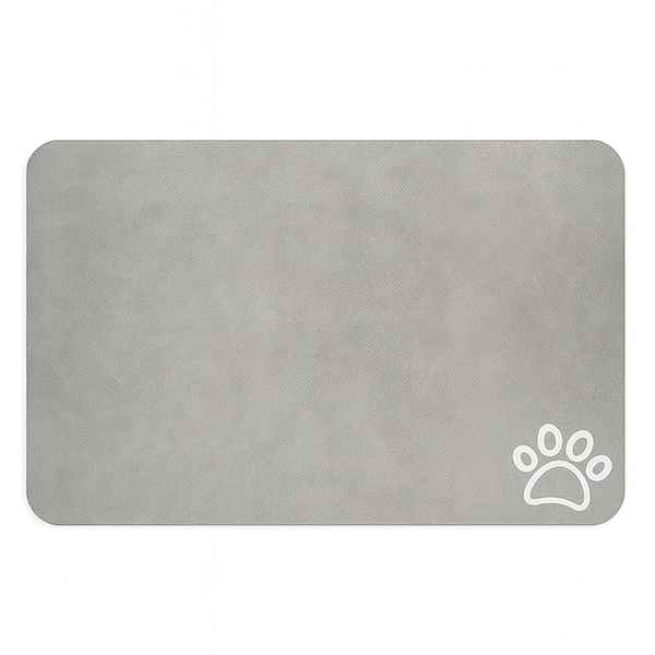 40x60cm Diatomite Pet Feeding Mat - Grey