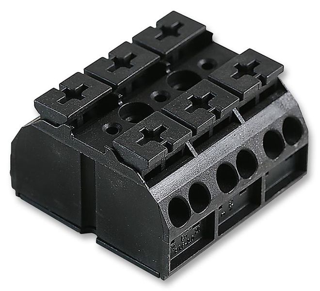 Wago (862-503) Panel Mount Barrier Terminal Block, 2 Row, 3 Ways