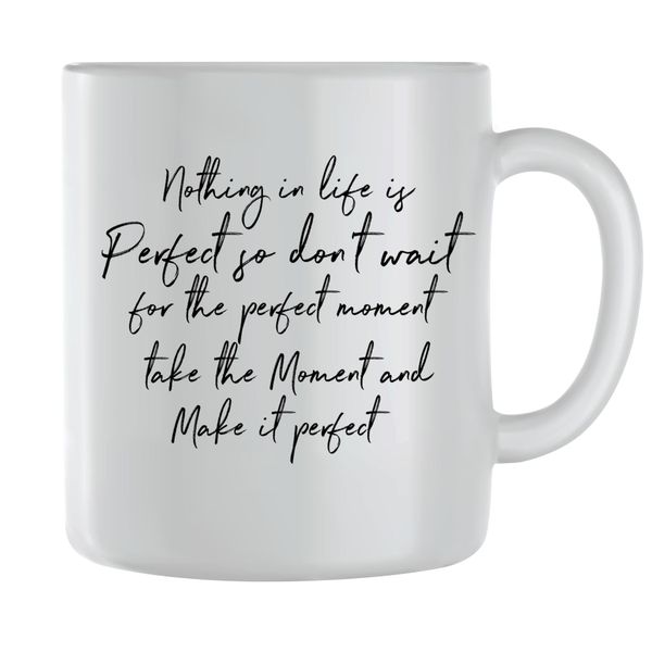 Make Perfect Coffee Mugs for Men Women Motivational Sayings Graphic Cups145