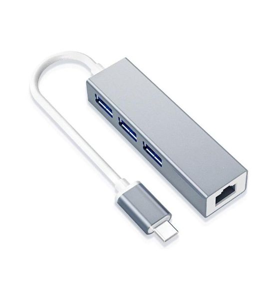 Type-C TO 3 X USB3.0 + GIGLAN