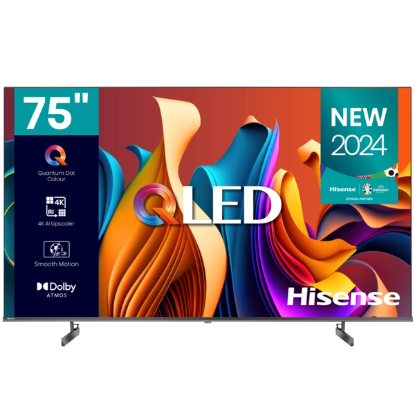 Hisense Smart TV - 75" QLED 4K Television Plasma TV 75Q6N Flat Screen