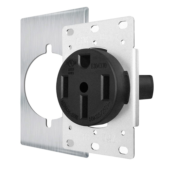 NEMA14-50 Outlet By Industrial Grade for Even Safer,No Overheating