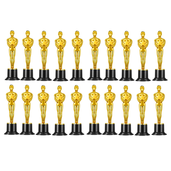 20 Pcs Gold Award Trophies Mini Trophy Party Favors for Celebrations