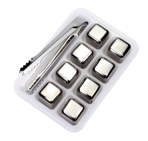 Stainless Steel Ice Cubes Chiller Stones with Tong