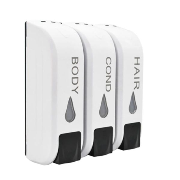 3pcs 350ml Liquid Soap Dispenser Wall Gel Under Shower Shampoo Disinfectant