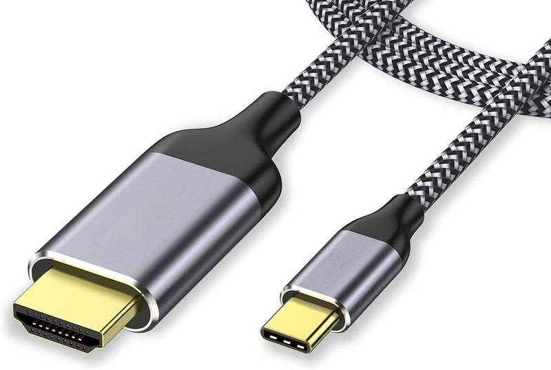 USB C to HDMI Cable Adapter, Braided USB Type-C 4K@60Hz(Thunderbolt 3/4)