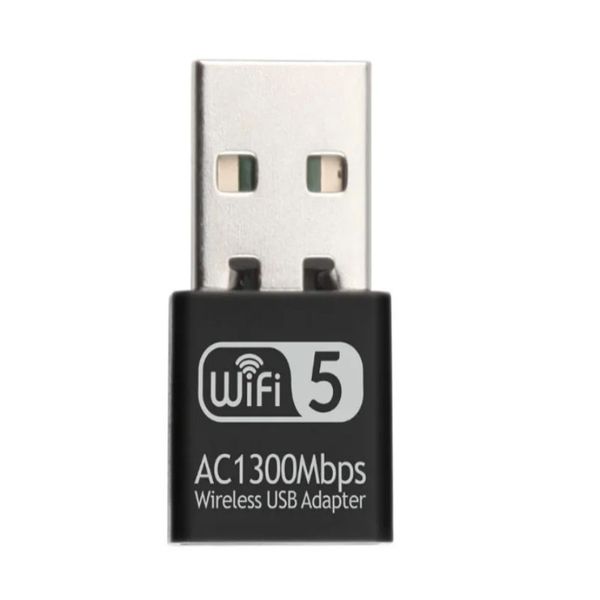 WiFi 5 USB Adapter AC1300 1300Mbps Dual Band Mini