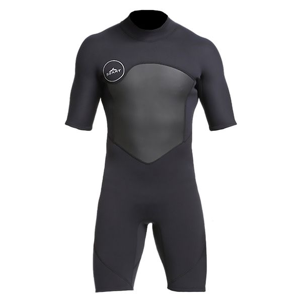 Mens 2mm Shorty Wetsuit Diving Snorkeling Surfing Scuba Dive Suit Jumpsuit