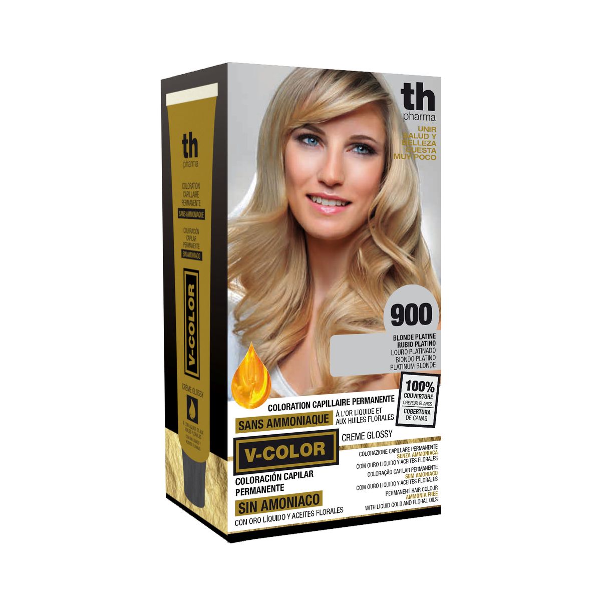 V-Color Permanent Hair Dye – Ammonia Free. Platinum Blonde - 900 | Buy  Online in South Africa 