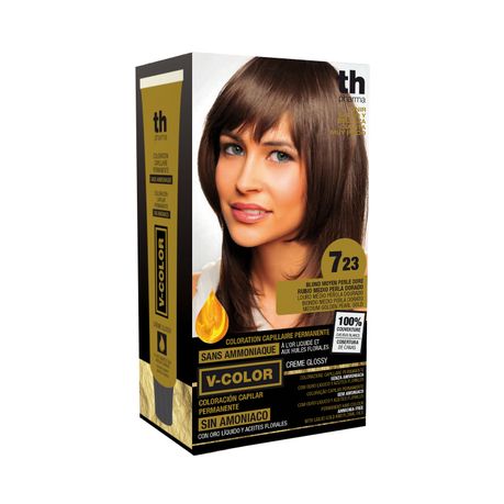 V-Color Permanent Hair Dye - Ammonia Free. Medium Golden Pearl Blonde   | Buy Online in South Africa 