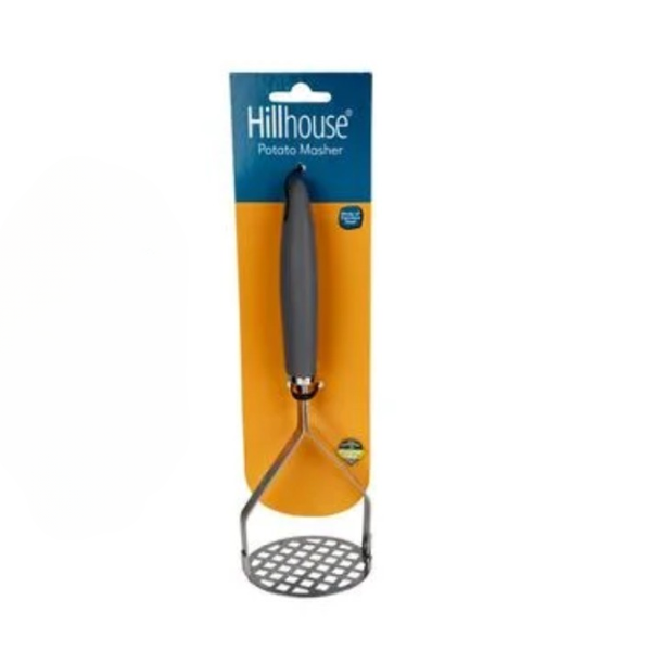 Heavy-Duty Stainless Steel Potato Masher with Non-Slip Handle