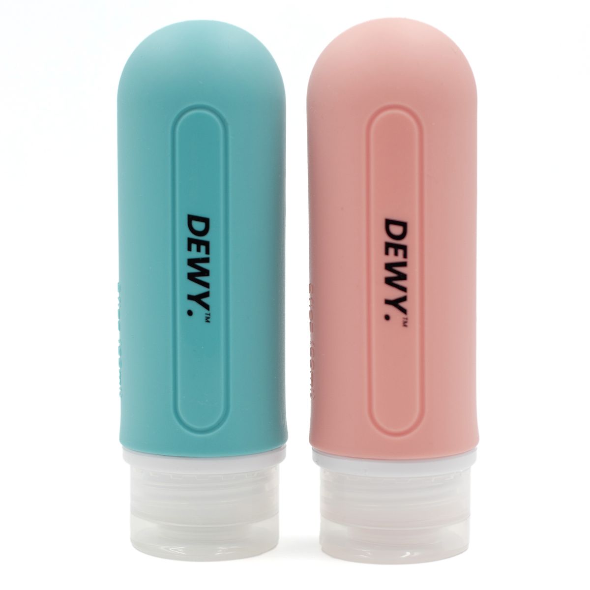 Dewy - Leakproof Silicone Travel Bottles for Toiletries (2 x 89ml, Opaque)