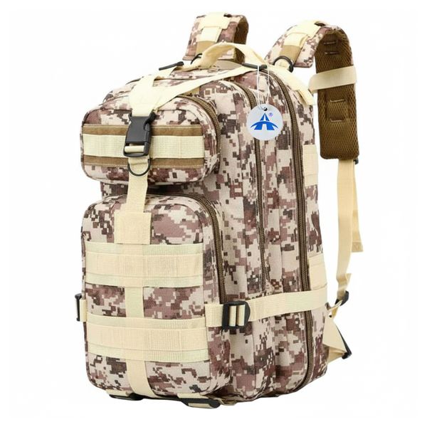 ALANES Tactical Backpack Outdoor Travel Hiking Camping Bag - Desert Camo