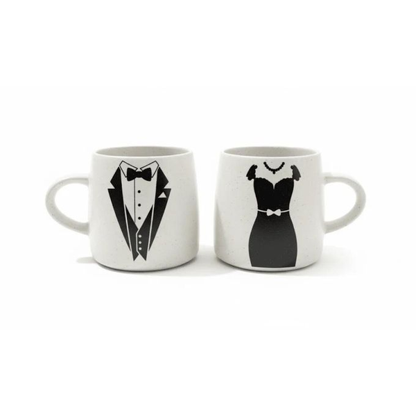 Elegant Tuxedo &amp; Dress Design Cups