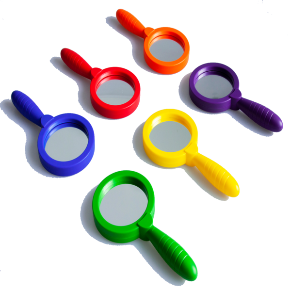 Kids Educational Mirrors With Handles -6Pc- Sensory Play &amp; Motor Skills