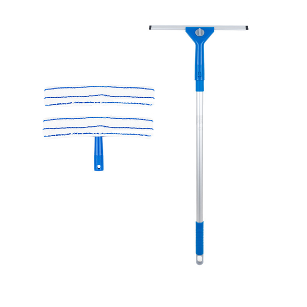 Kleaner Blue Microfibre Soft 3 Pack Scrub Brush Glass cleaning scraper