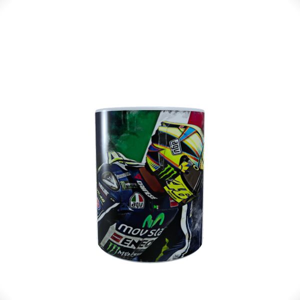 Valentino Rossi - Italian Flag - Coffee Mug