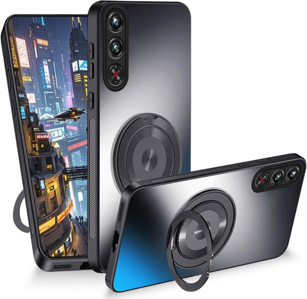 Magnetic Stand PC Matte Phone Case Compatible With nubia RedMagic 10S Pro