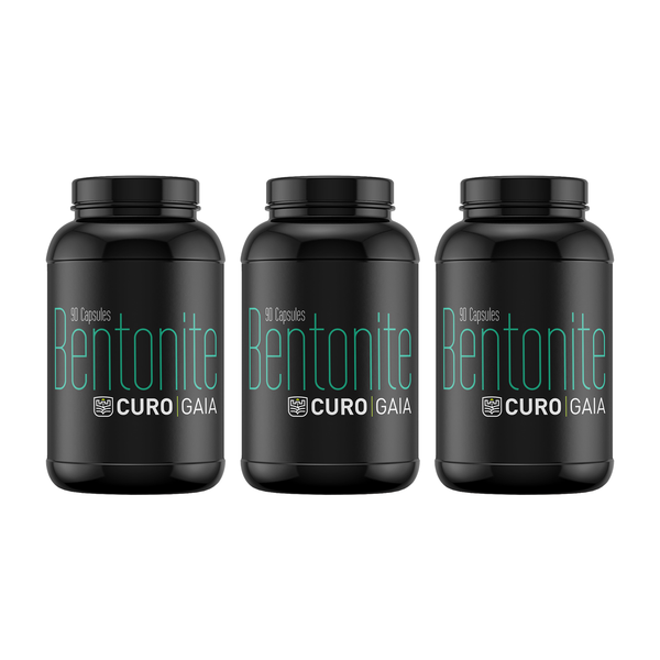 CURO Gaia - Bentonite 90 Capsules - Pack of 3
