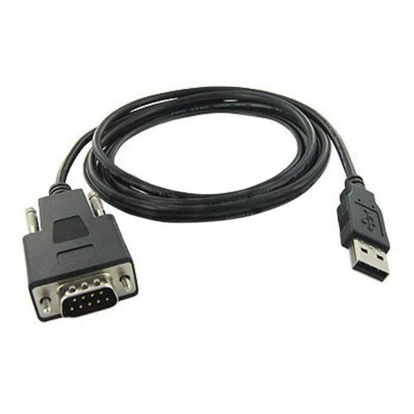 TUFF-LUV USB 2.0 TO RS232 Serial Cable 1.2 Meters - Black
