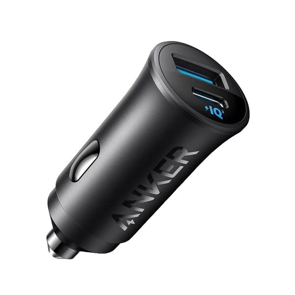 Anker 30W Car Charger Dual-Charge USB-C &amp; USB-A with PPS &amp; GaN Charging