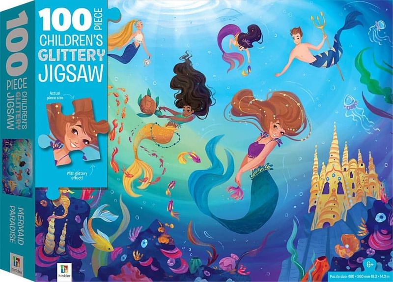 100-Piece Children's Jigsaw with Treatments: Mermaids