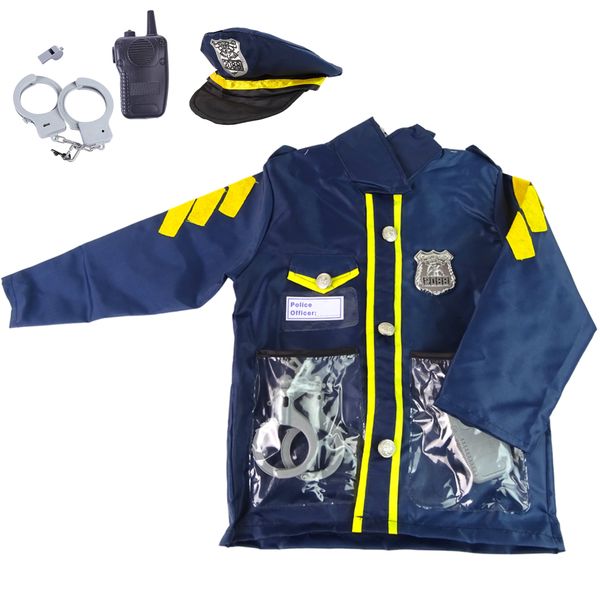 Role Play Set Kids Police Dress up With Accessories - Gift Kids Costumes