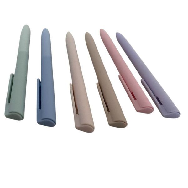 6 Pieces Neutral Colour Pen Set - Quick Dry -Fine Tip - Retractable -Pastel