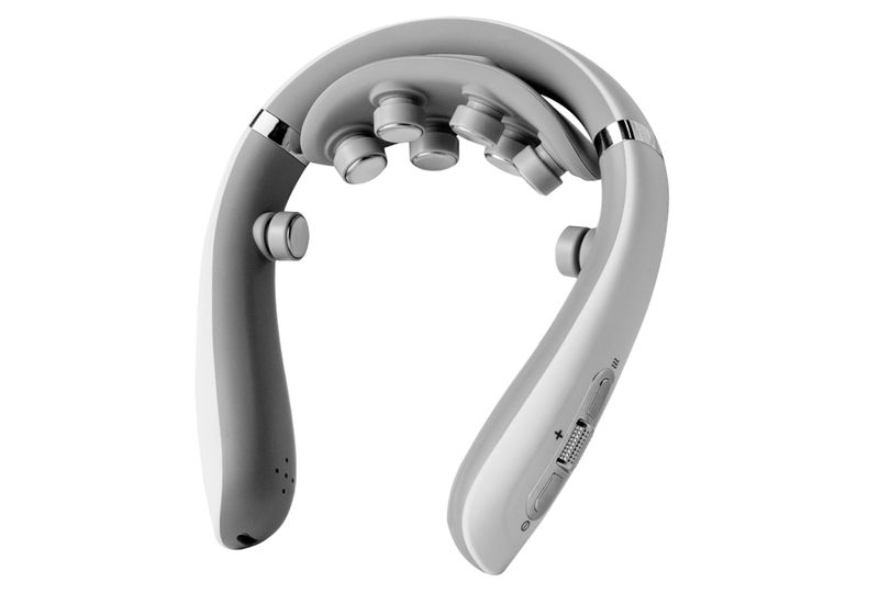 Electric Neck Massager, Portable Massage Device with Multiple Nodes