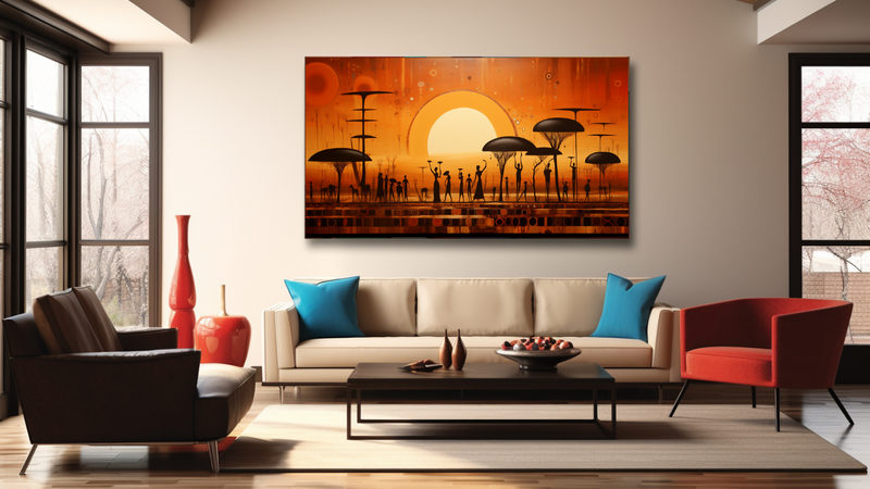 Canvas Wall Art - African Odyssey Abstract - HD0252