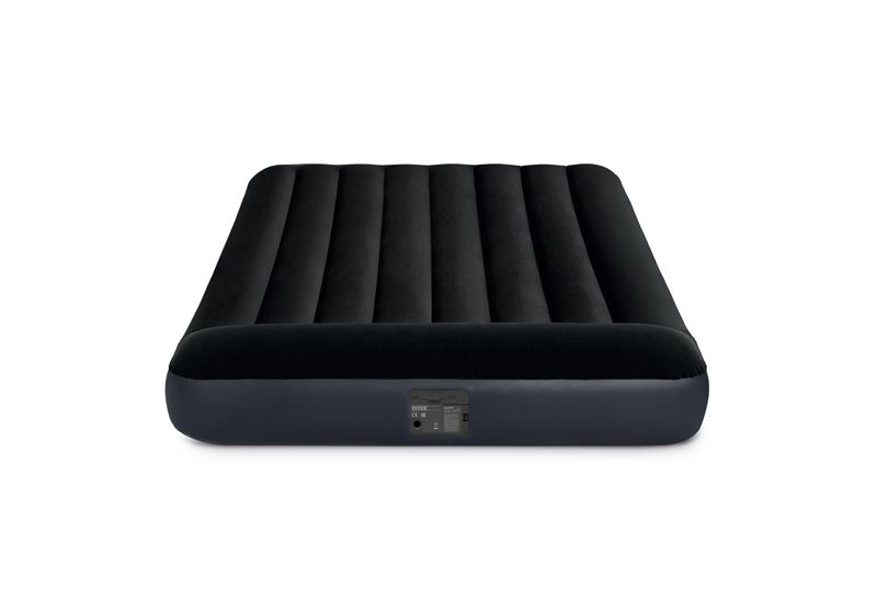 Intex Full Pillow Rest Classic Airbed With Fiber-Tech &amp; Built In Pump