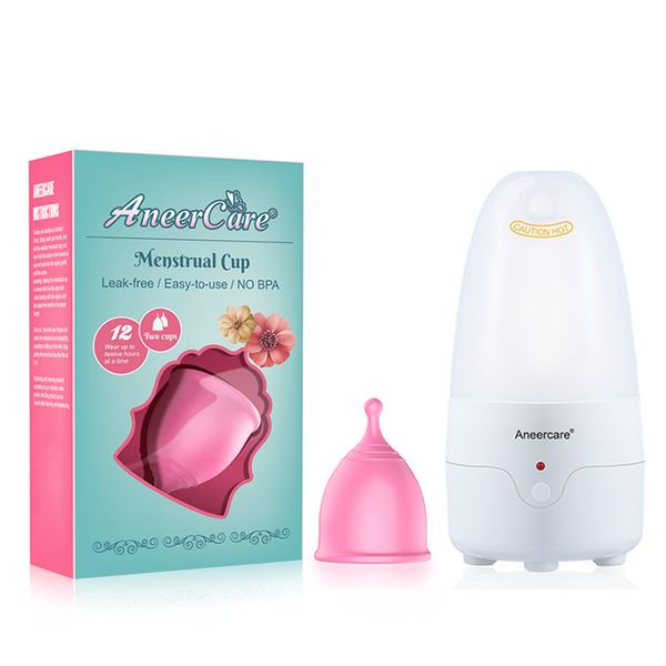 Menstrual Cup Steriliser Set + 2 Reusable Menstrual Cups 25ml &amp; 30ml