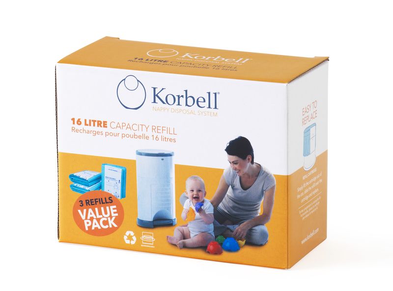 Korbell - 16 Litre - 3 Pack Refill