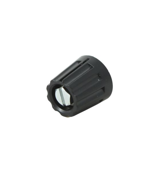 Mentor (331.6) Knob, Round Shaft, 6 mm, Plastic, Round, 14.5 mm