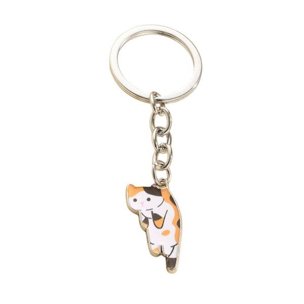High Quality Multi-Colored Cat Detail Key Chain