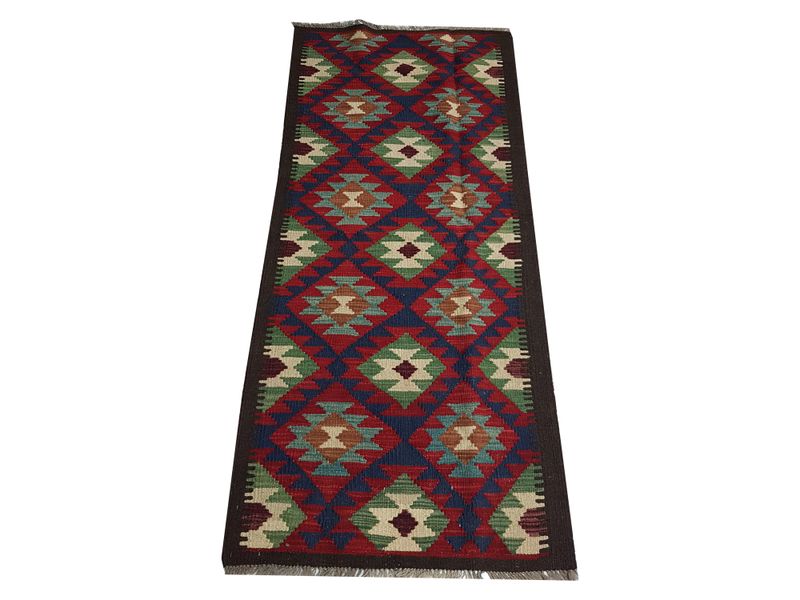 Stunning Afghan Maimana Kilim 192 x 63 cm