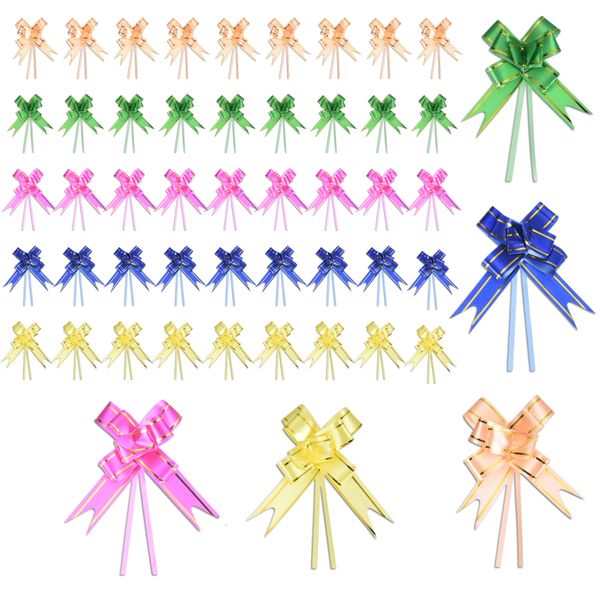 Cute 50-Piece Decorative Pull Bows - Gift Wrapping &amp; Party Décor 4cmx4cm