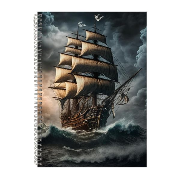 Photo Pirates Ship Sails Gift Idea A4 Notepad 235