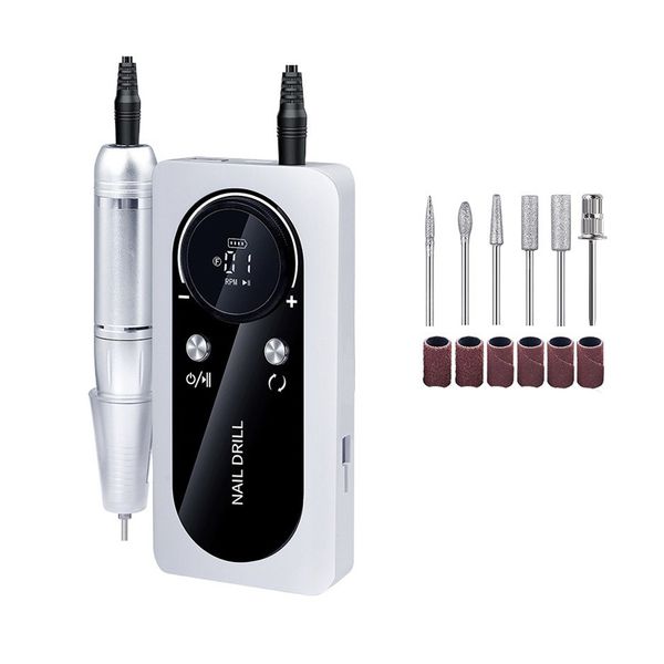 45000RPM Electric Nail Drill Machine Rechargeable Polish Grind Salon