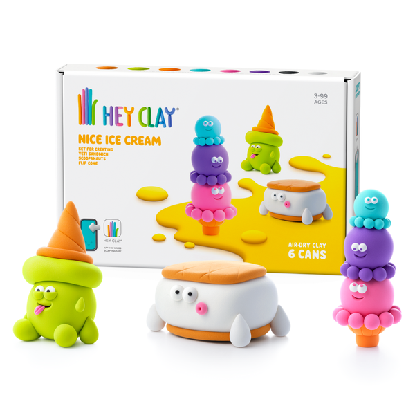 Hey Clay - Modelling Air-Dry Clay with Interactive App - Nice Ice Cream